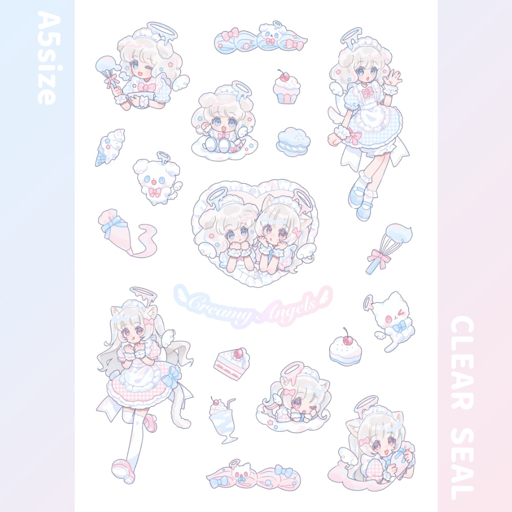 クリアシールシート ︴Creamy Angels