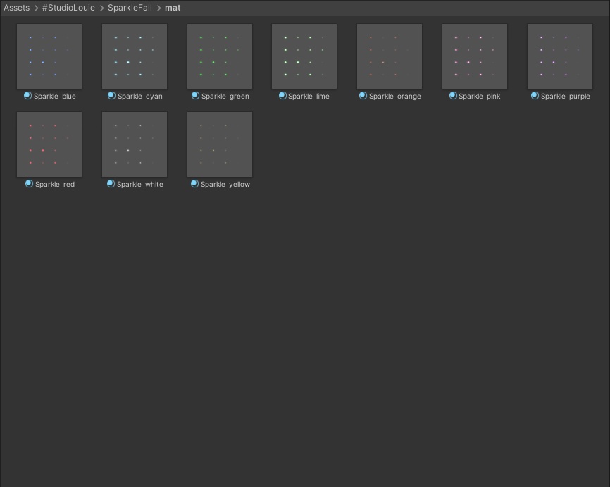 Sparkle Falls Particle / スパークルフォール パーティクル