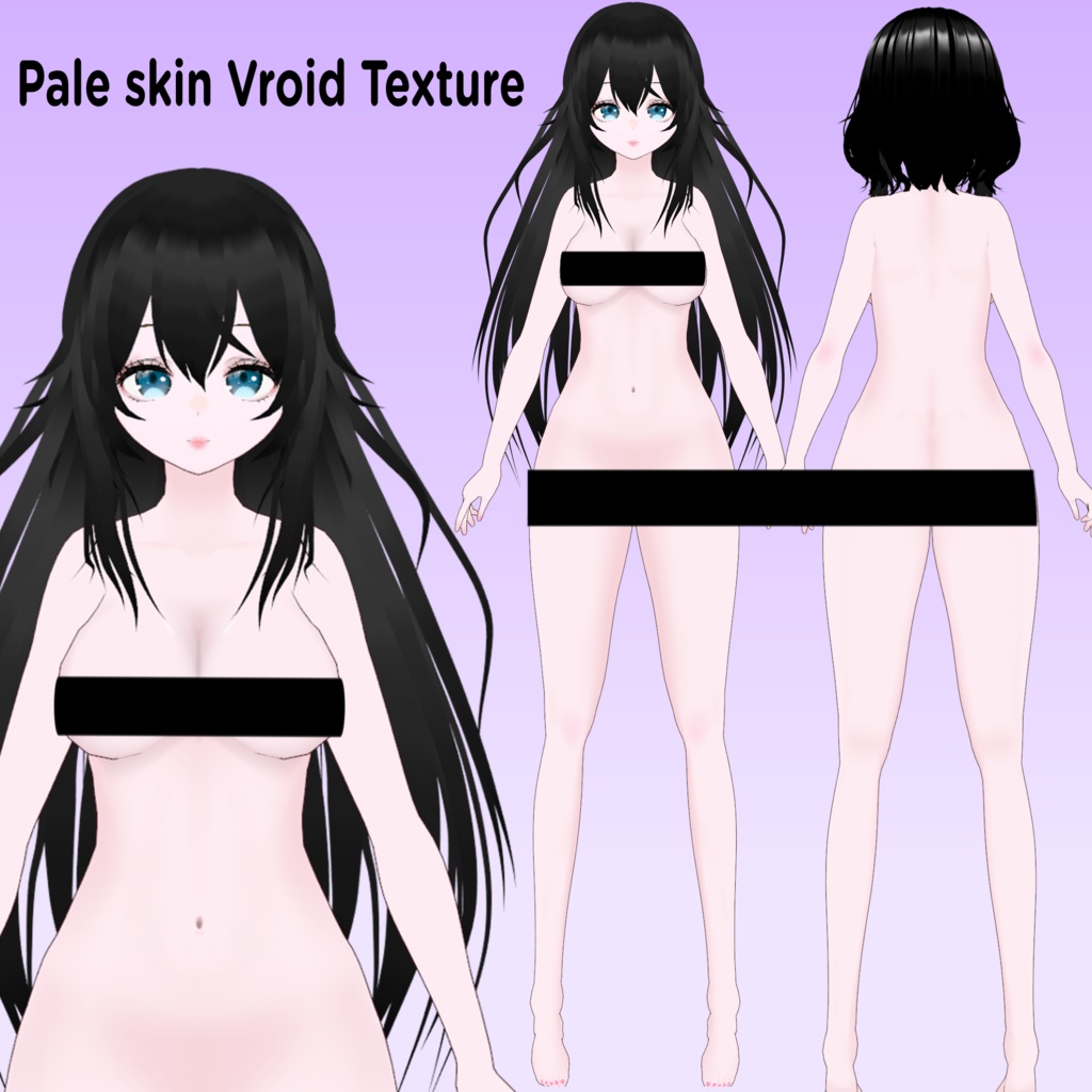 【Vroid 肌】Free Pale Skin Texture for Vroid