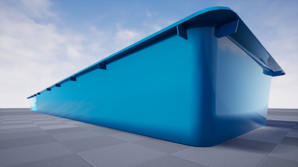 3Dモデル「金魚っぽいものが入りそうな水槽」