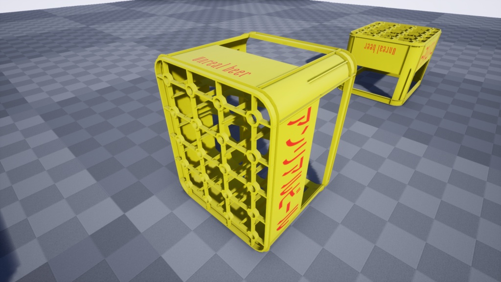 3Dモデル「ビールケース(P箱)」