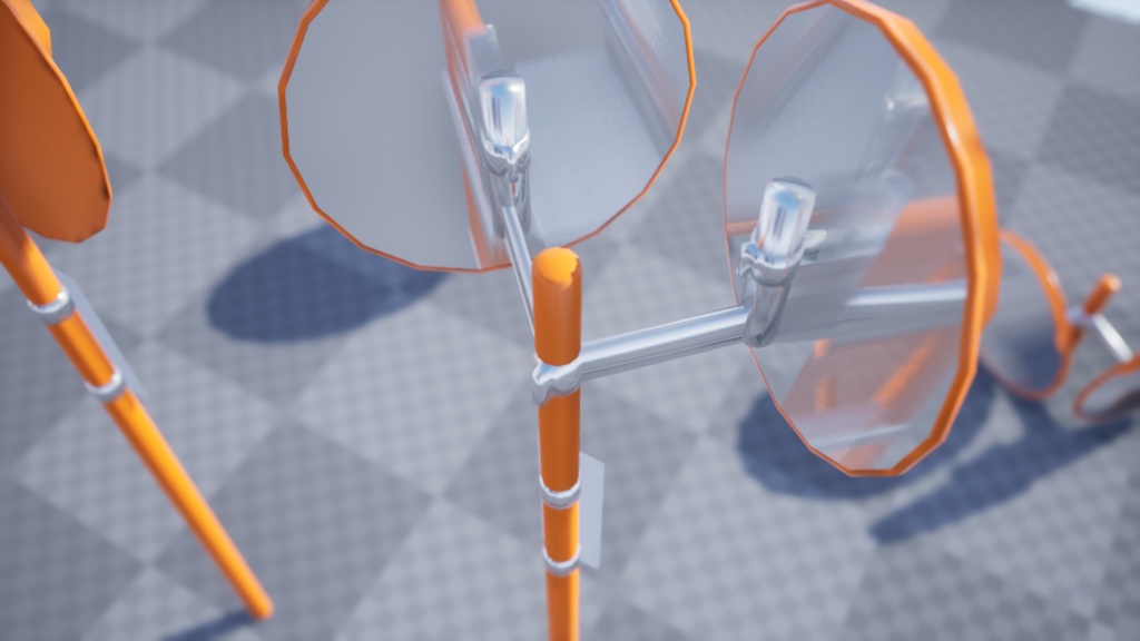 3Dモデル「カーブミラー」