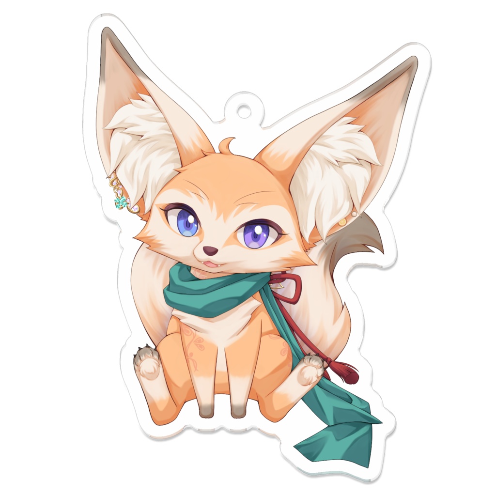 とかフェネックお座りアクキー