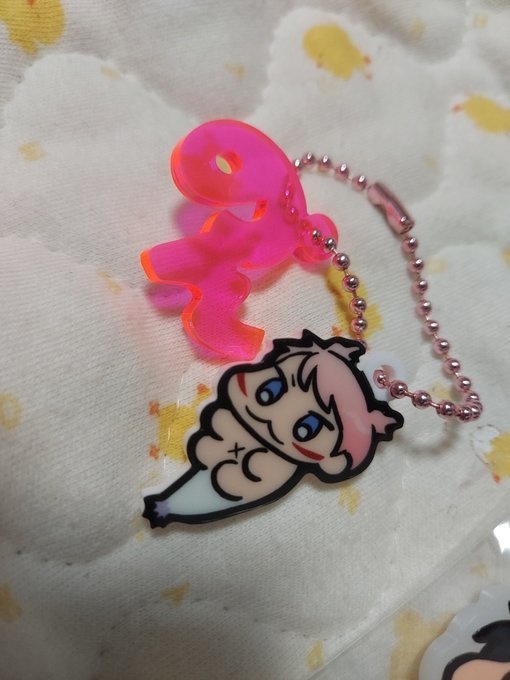 うまれたての午みかちゃん&うまれたての辰宗くんアクキー、アクリルバッジ