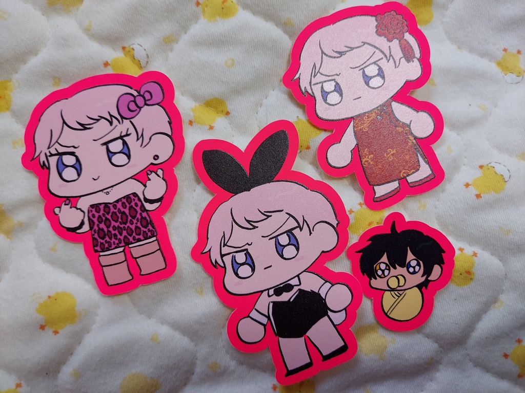 宗/みか/紅郎/ステッカー