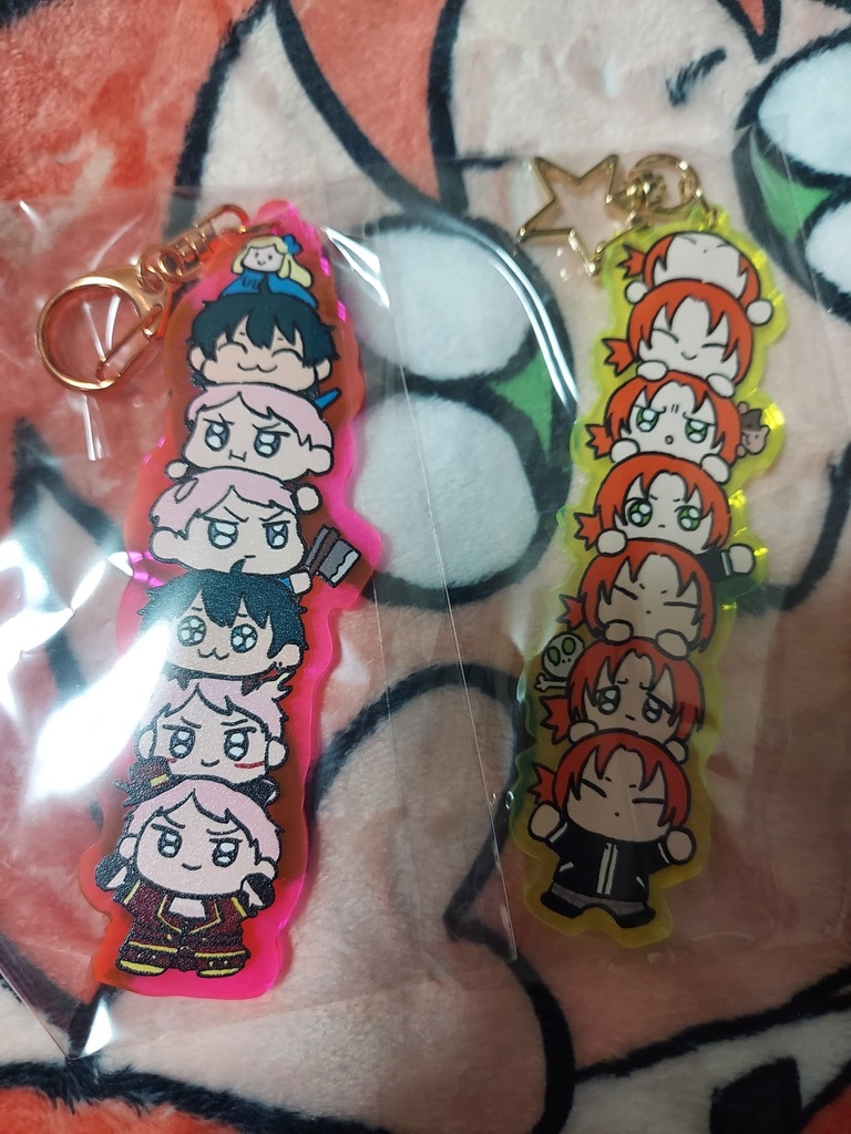 ヴァルキュリーとレオの長いアクリルキーホルダー