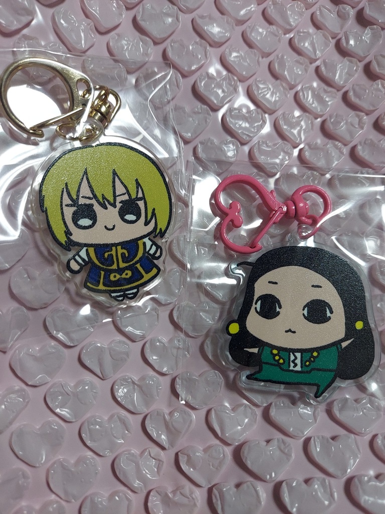 イルミとクラピカのアクリルキーホルダー