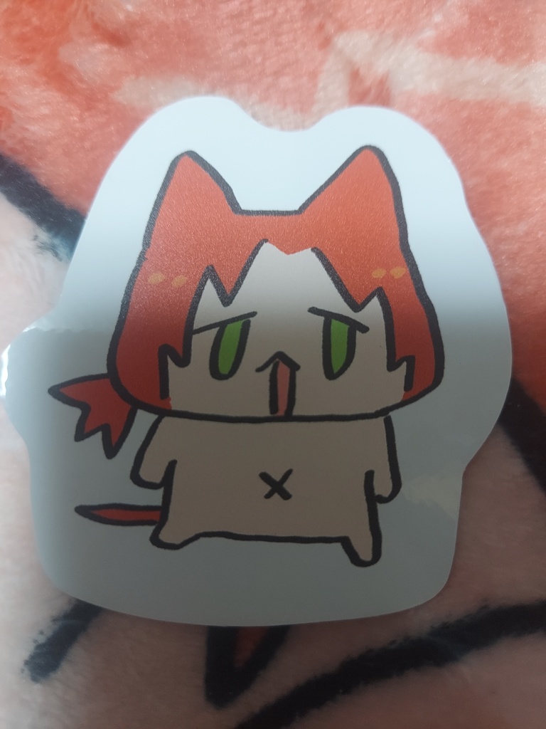 レオのステッカー(猫/等身)