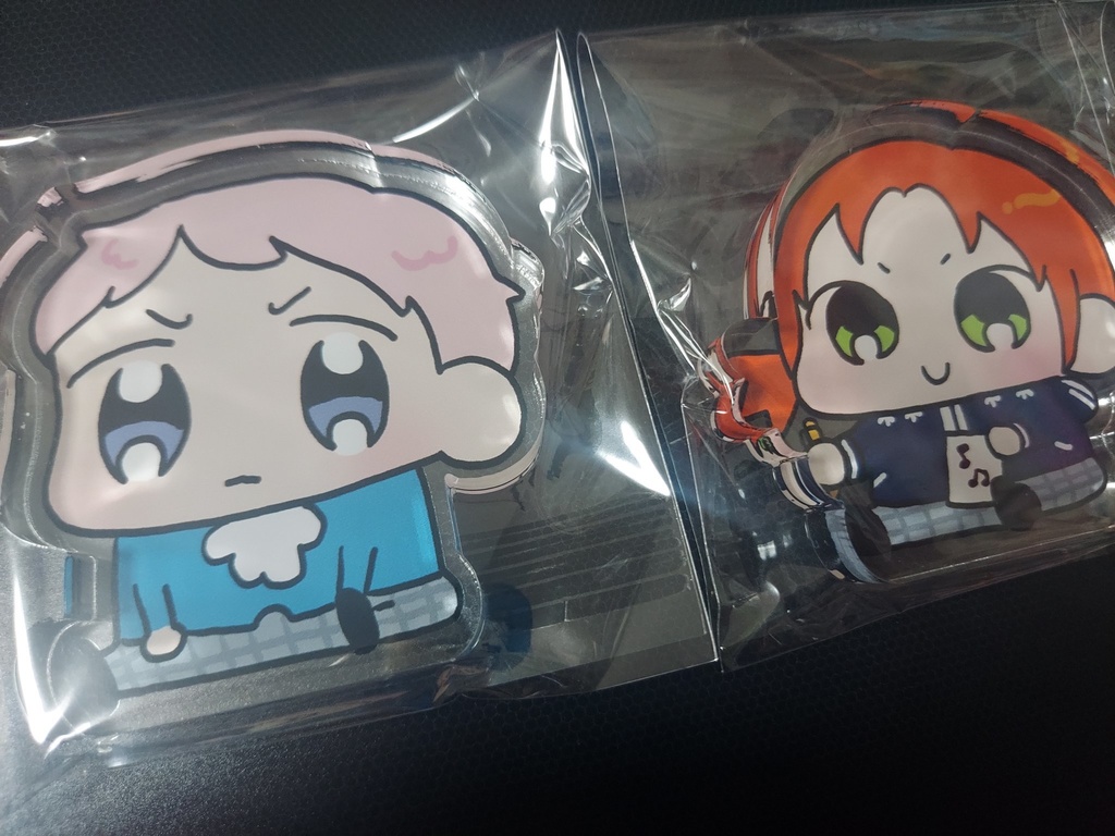 レオと宗のアクリルブロック