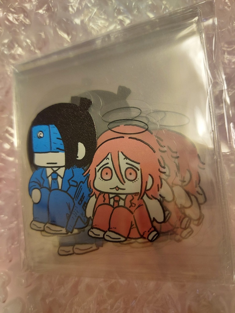 銃アキ天ステッカー