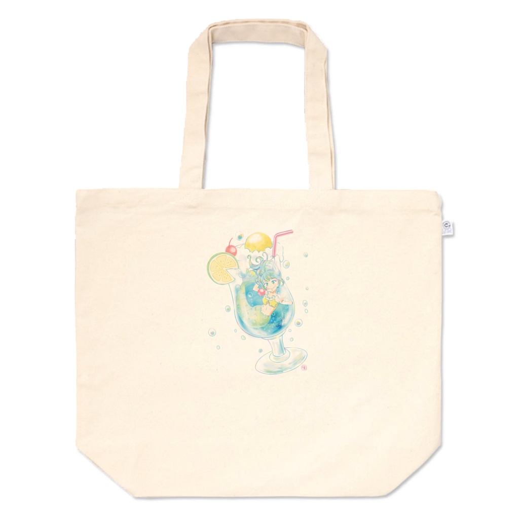 クリームソーダ人魚姫_トートバックL