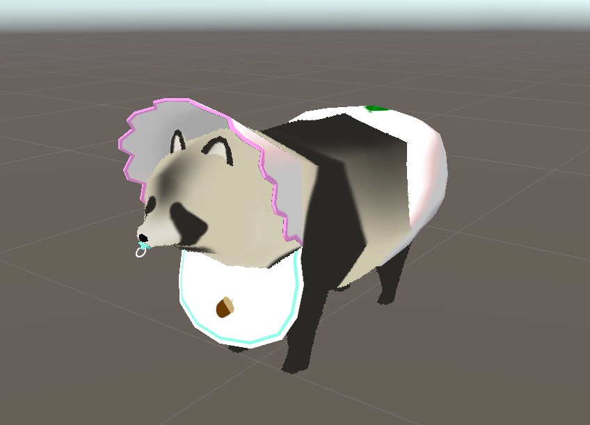 【たぬき専用衣装】たぬきのおむつPompokos