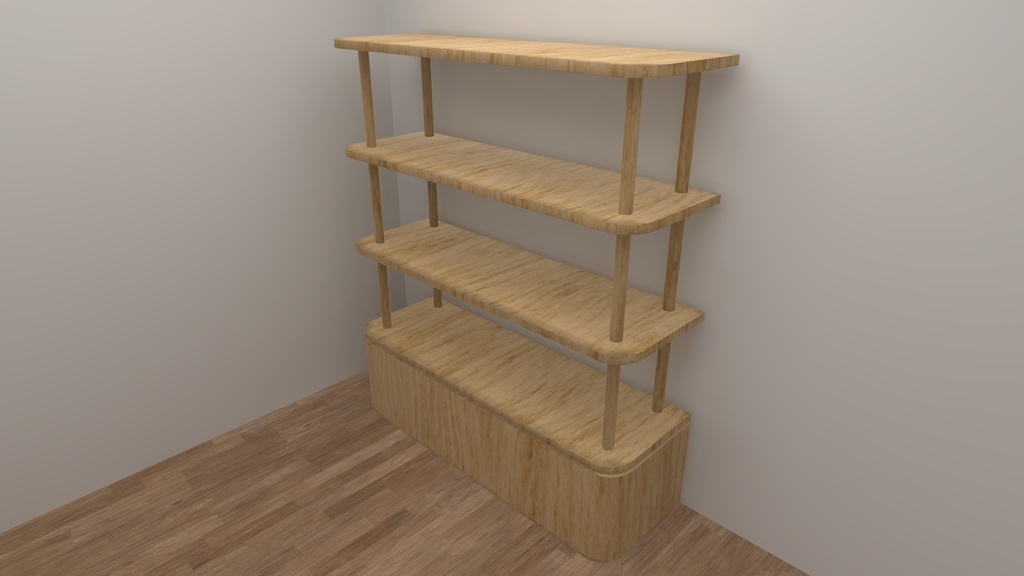 【VRC向け3Dモデル】モダンナチュラルな家具8点セット
