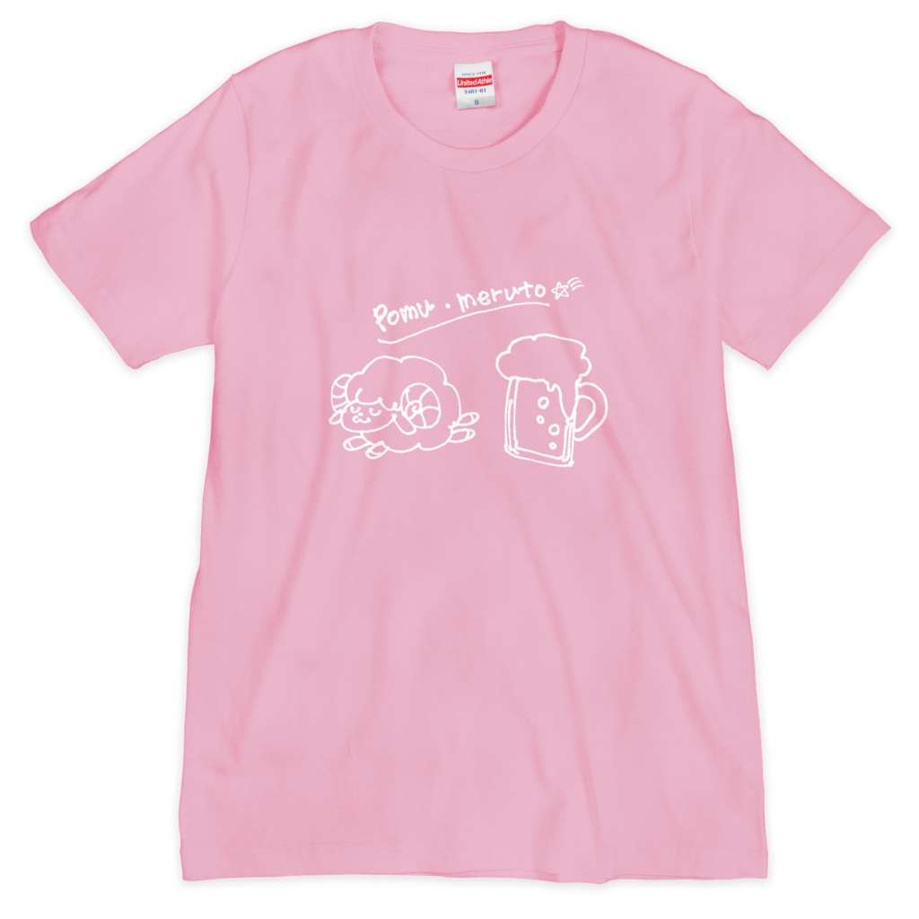 めるとシンプルTシャツ