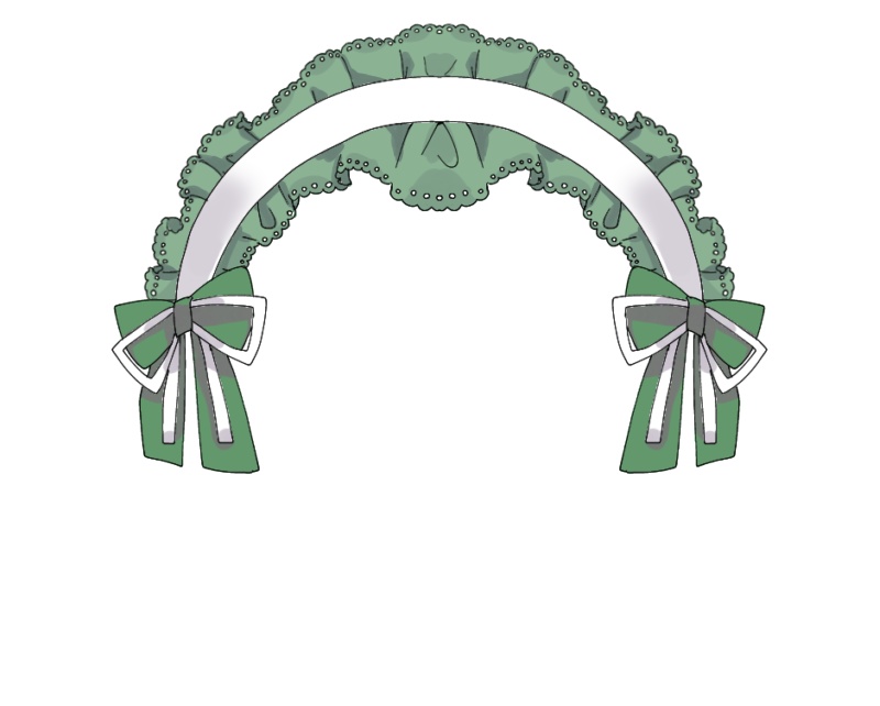 〈フリー素材〉うさみみヘッドドレス