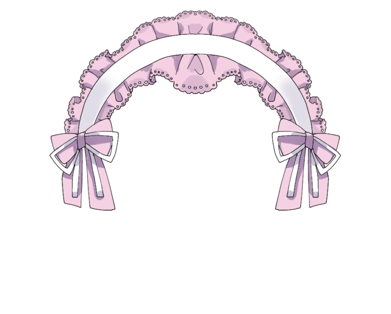 〈フリー素材〉うさみみヘッドドレス