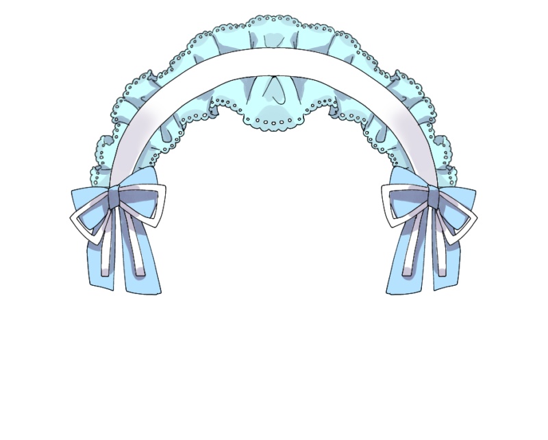 〈フリー素材〉うさみみヘッドドレス