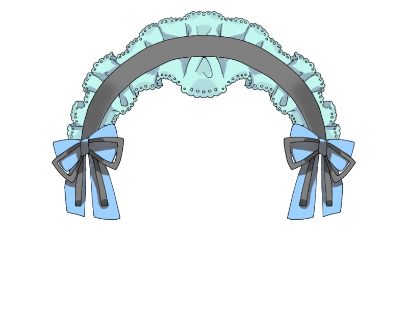 〈フリー素材〉うさみみヘッドドレス