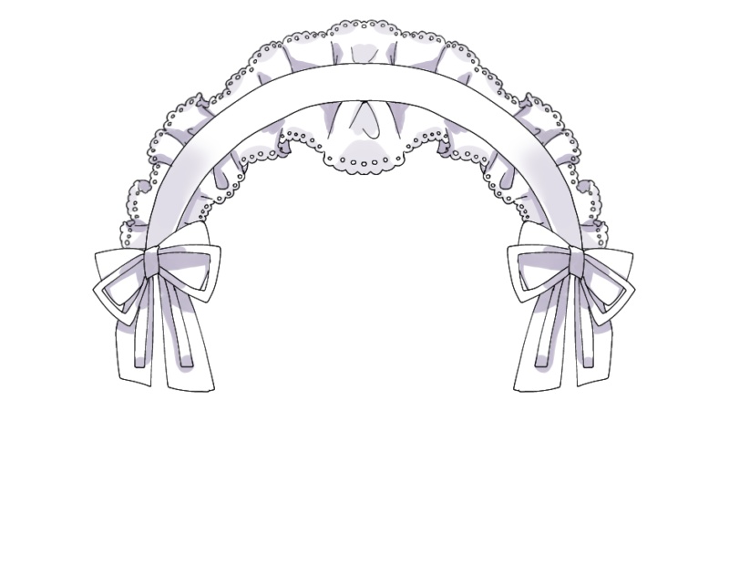 〈フリー素材〉うさみみヘッドドレス