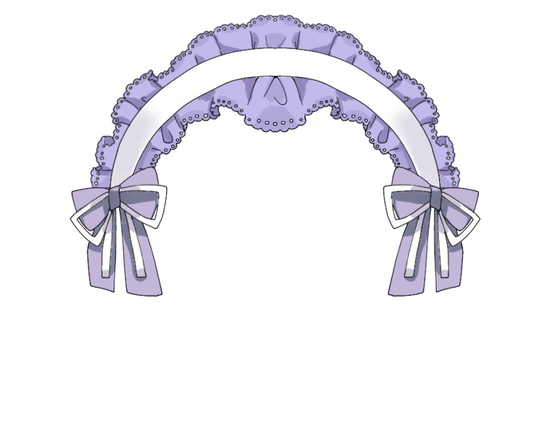 〈フリー素材〉うさみみヘッドドレス