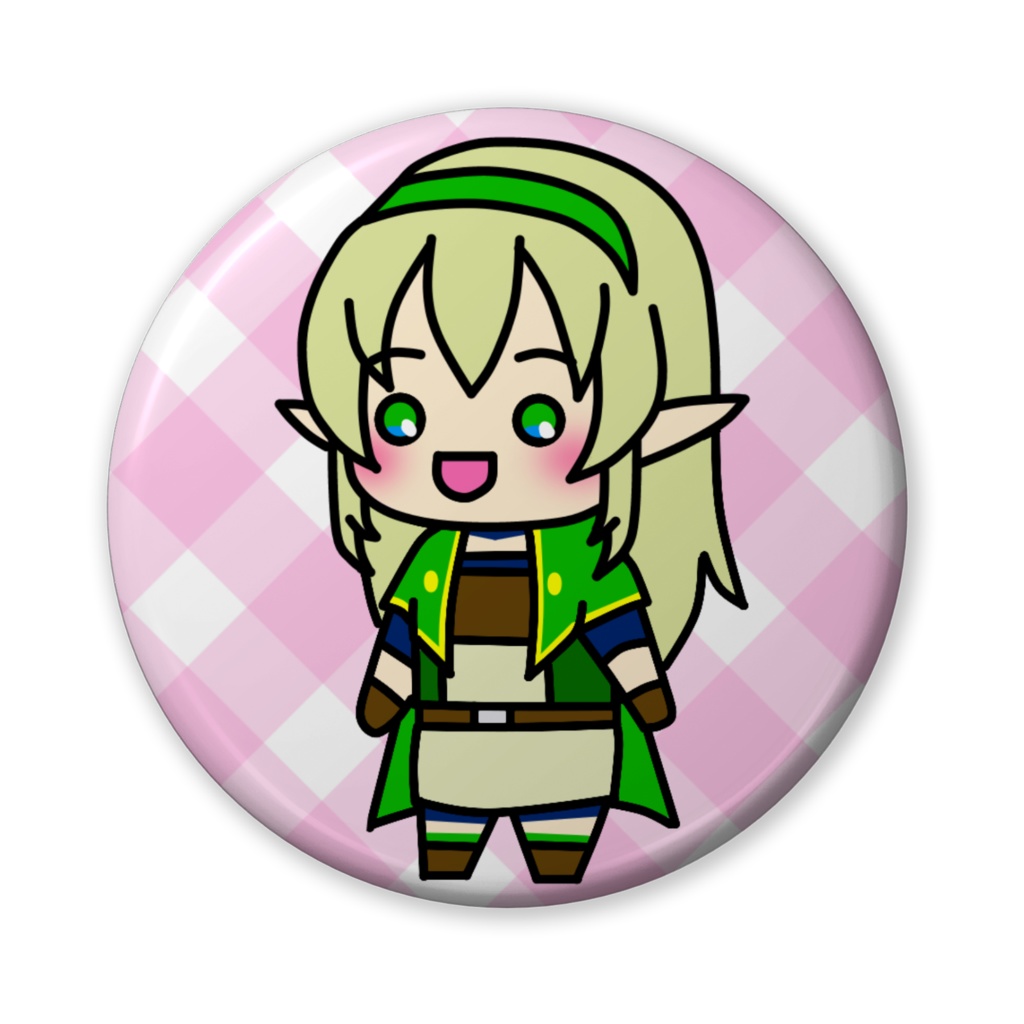 エヴェリーナ缶バッチ56㎜(デフォルメ)