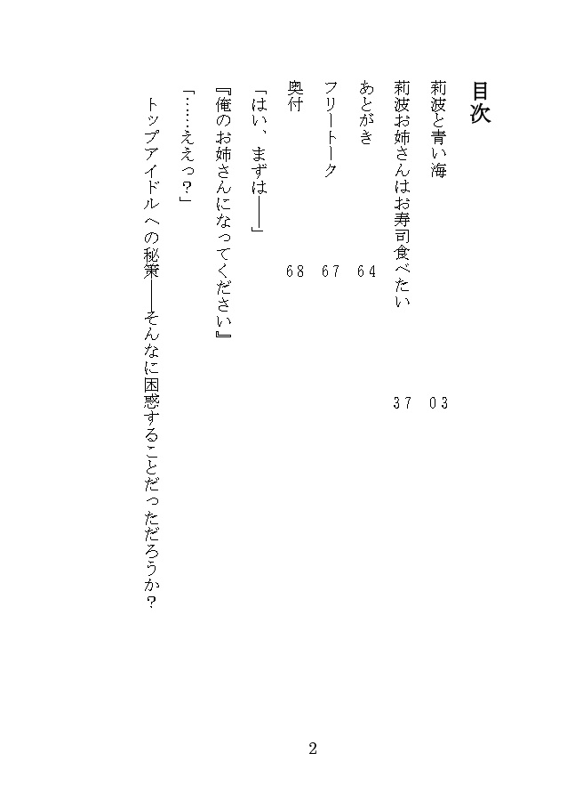 莉波お姉さんはお寿司食べたい