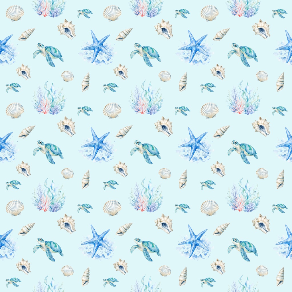 海系ブルーデジタルペーパー