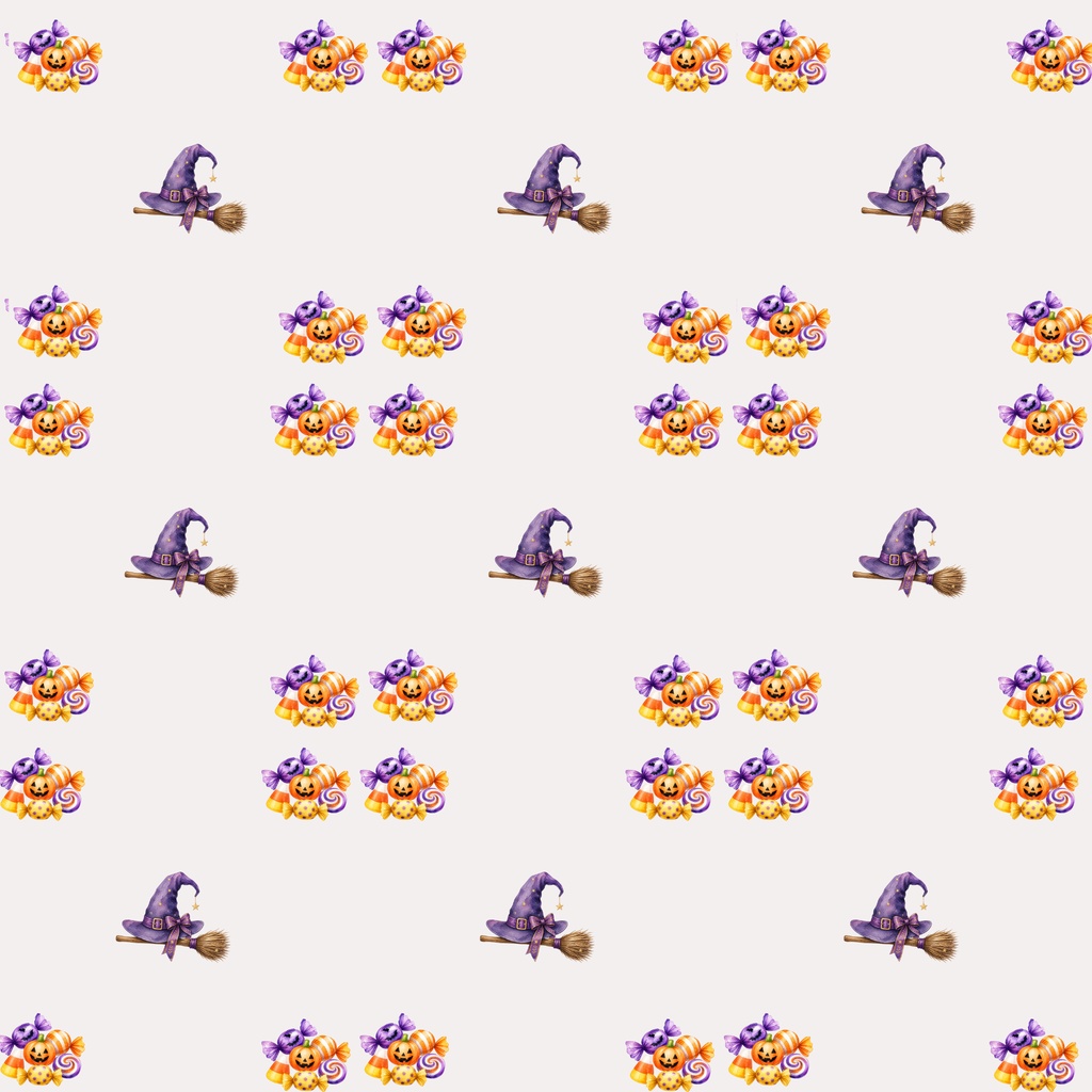 【デジタルペーパー】ハッピーハロウィン 全6枚セット(2000×2000px / GoodNotes・手帳背景・コラージュ用 / PNGデータ)