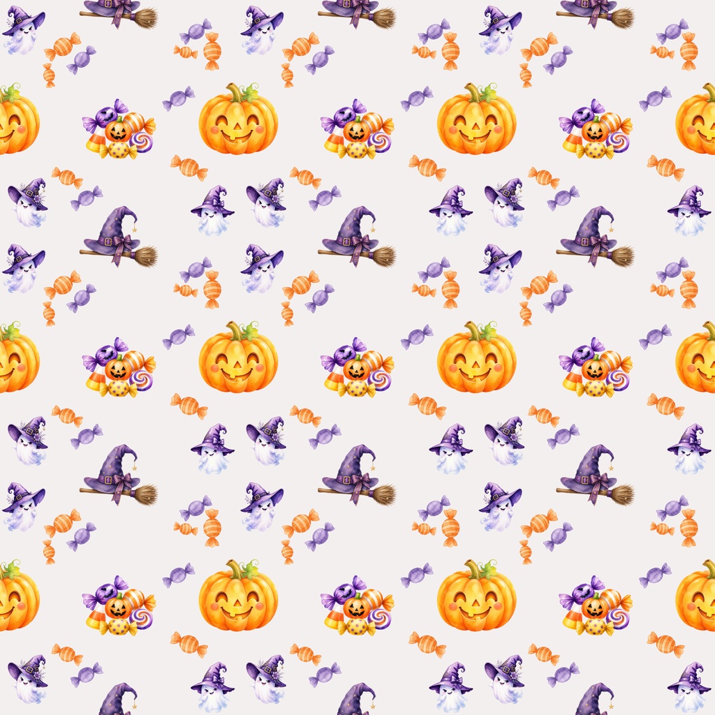 【デジタルペーパー】ハッピーハロウィン 全6枚セット(2000×2000px / GoodNotes・手帳背景・コラージュ用 / PNGデータ)