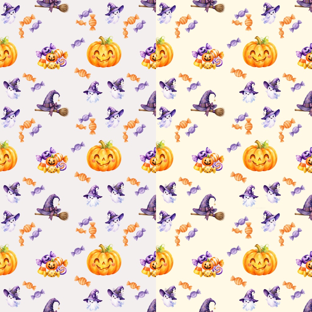ハロウィンのデジタルペーパー