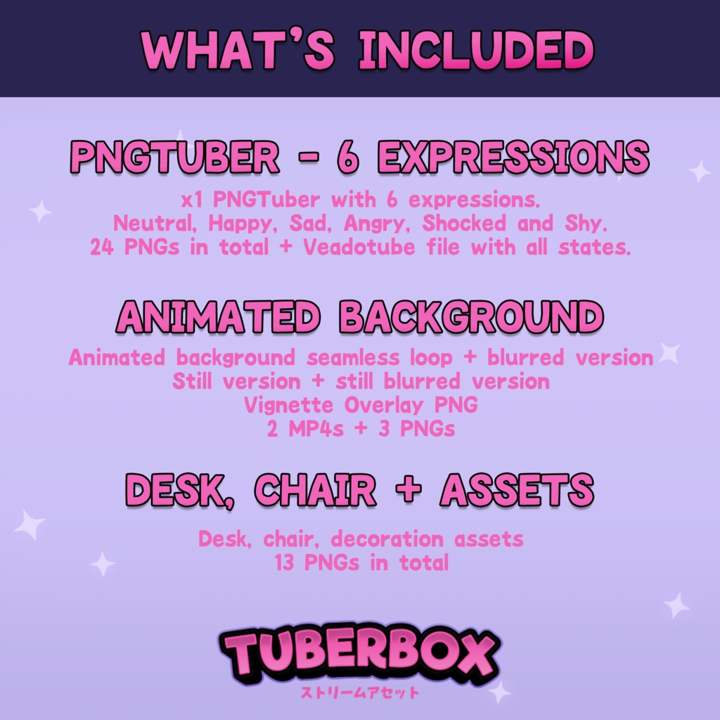Female PNGTuber - Goth Premade PNGTuber Girl Bundle - Cute Gothic Victorian PNG Tuber Model - VeadoTube - Animated Background, VTuber Assets