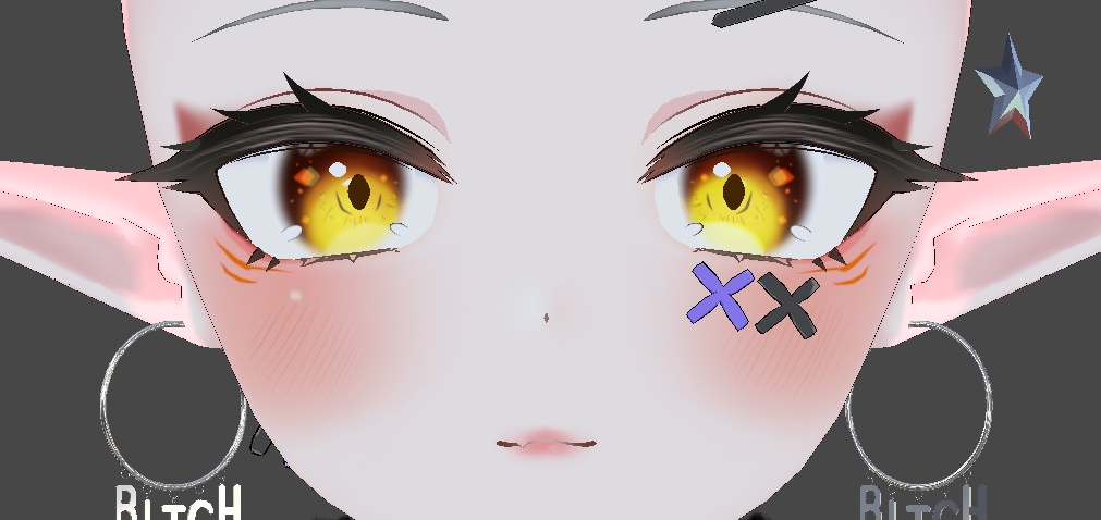 【リーファ用】 Leefa - Kitsune Eyes & Makeup Collection 「狐 アイズ & メイクアップテクスチャーコレクション」