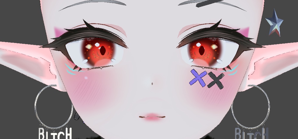 【リーファ用】 Leefa - Kitsune Eyes & Makeup Collection 「狐 アイズ & メイクアップテクスチャーコレクション」