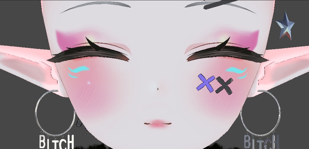 【リーファ用】 Leefa - Kitsune Eyes & Makeup Collection 「狐 アイズ & メイクアップテクスチャーコレクション」