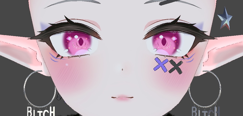 【リーファ用】 Leefa - Kitsune Eyes & Makeup Collection 「狐 アイズ & メイクアップテクスチャーコレクション」