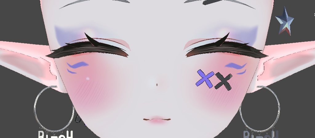 【リーファ用】 Leefa - Kitsune Eyes & Makeup Collection 「狐 アイズ & メイクアップテクスチャーコレクション」