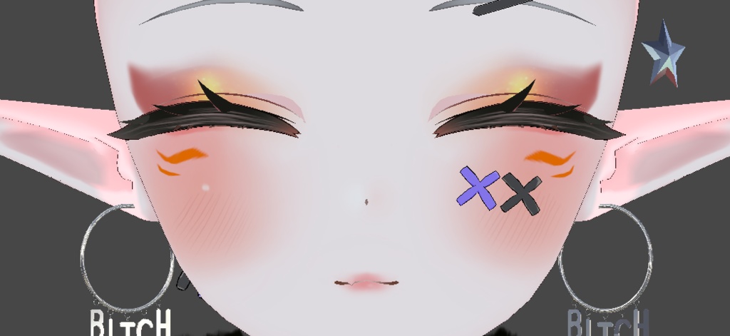 【リーファ用】 Leefa - Kitsune Eyes & Makeup Collection 「狐 アイズ & メイクアップテクスチャーコレクション」