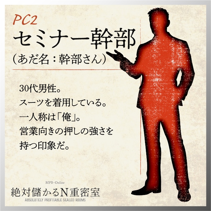 マーダーミステリー『絶対儲かるN重密室』