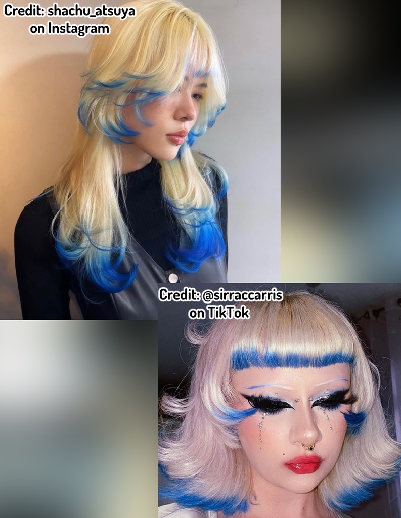 Edgy Flip Bob | VRoid 髪型 Recolorable Hair Preset w/ Physics | Y2K | 60s | Alt | Vtuber | 3D Asset
