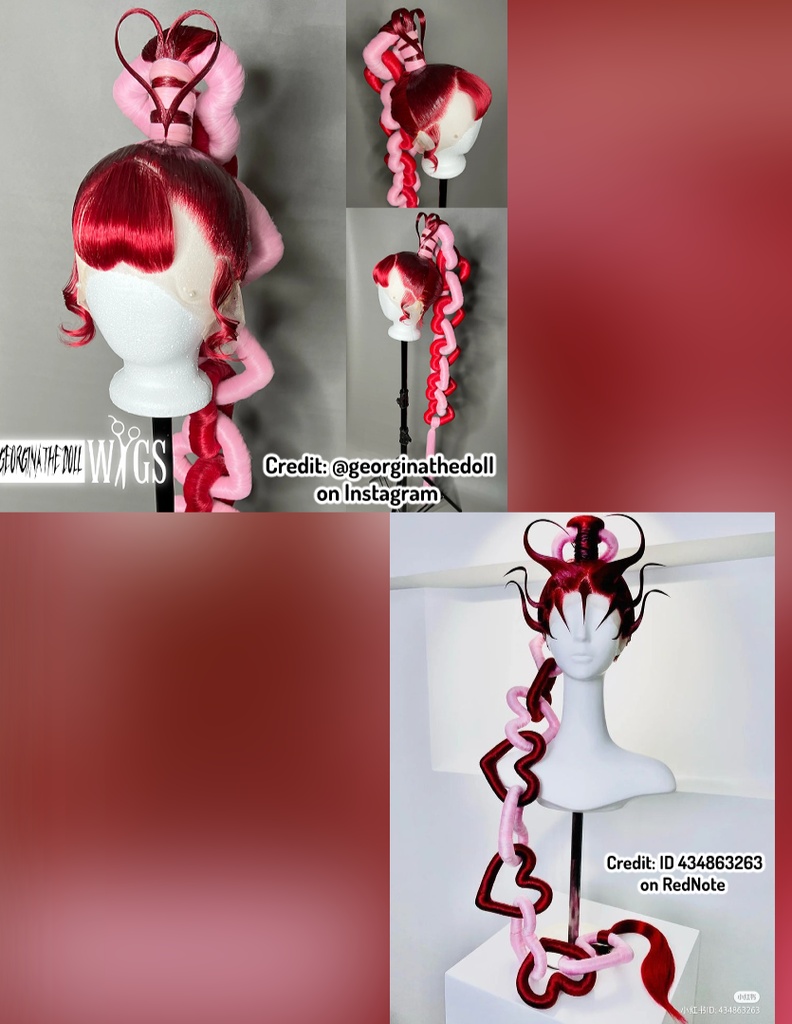 Heart Chain Ponytail | VRoid 髪型 Recolorable Hair Preset w/ Physics | VTuber 3D Assets