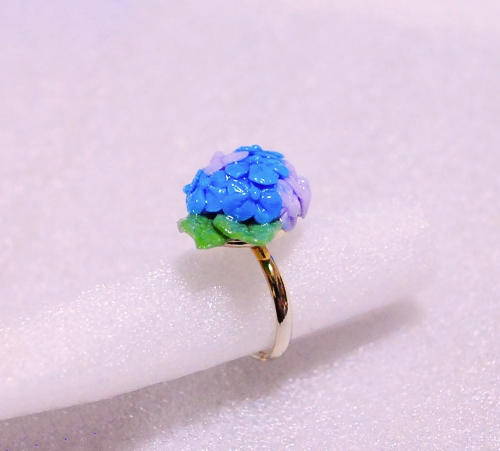 紫陽花リング/ペンダントトップ