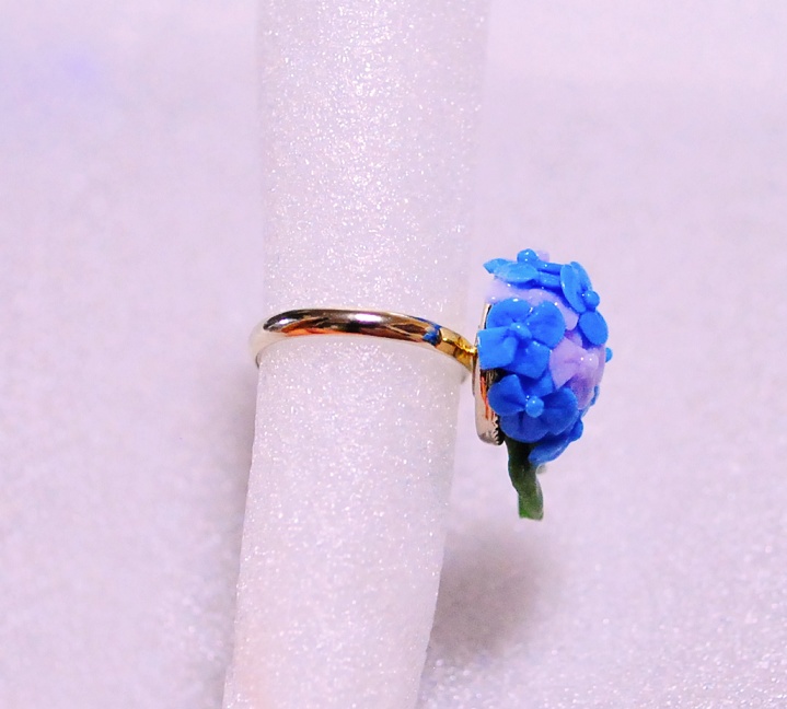 紫陽花リング/ペンダントトップ