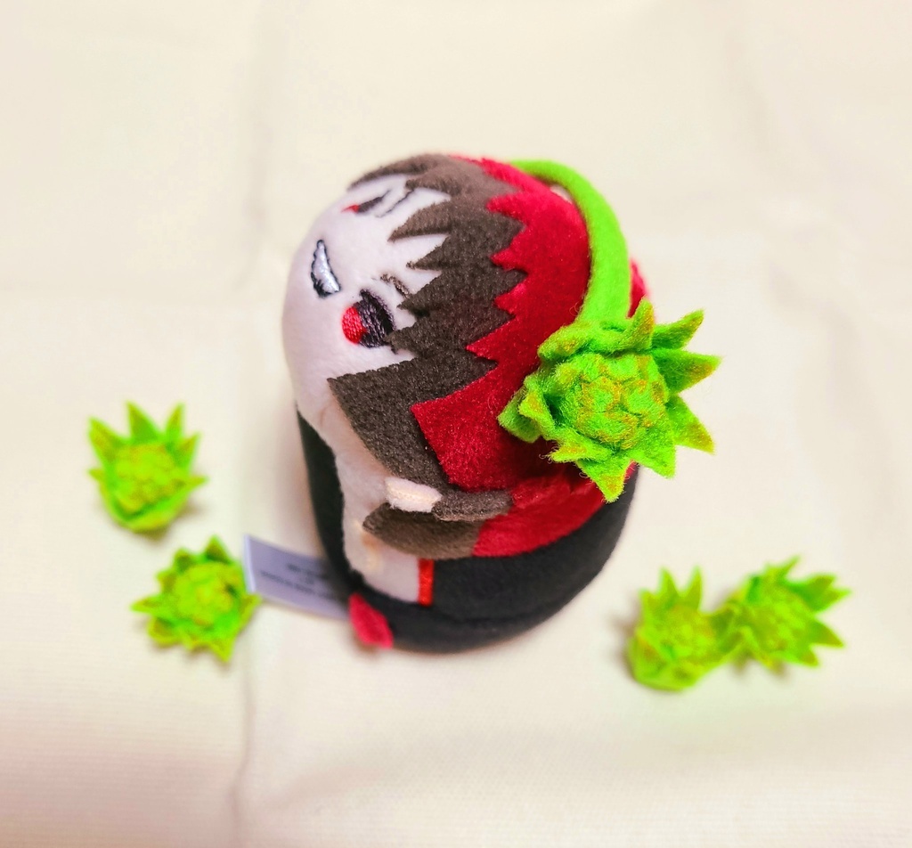 ふきのとうの頭飾り