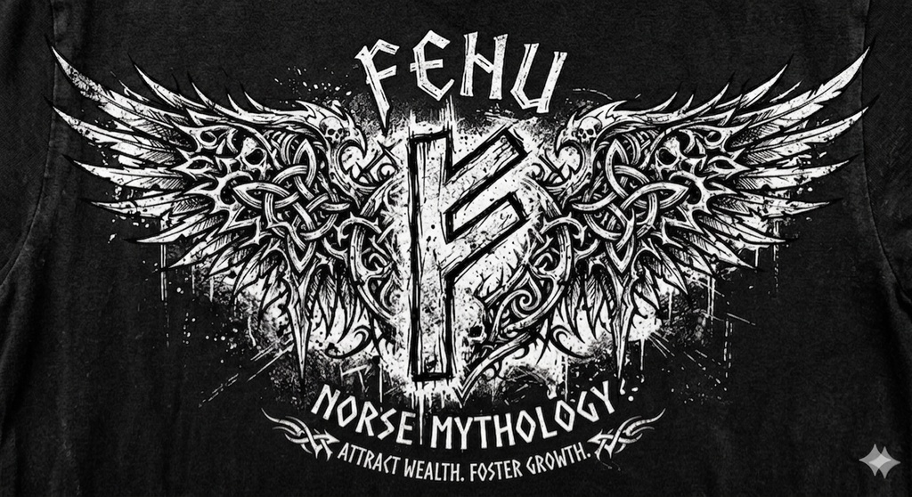ルーン護符【フェオ】Tシャツ