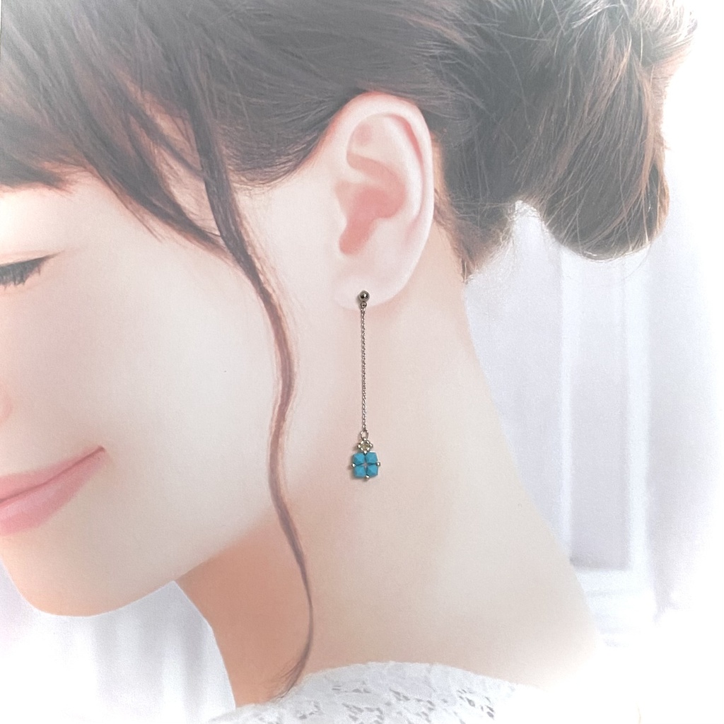 スワロフスキー バイコーンピアス【pierced ears No.041】