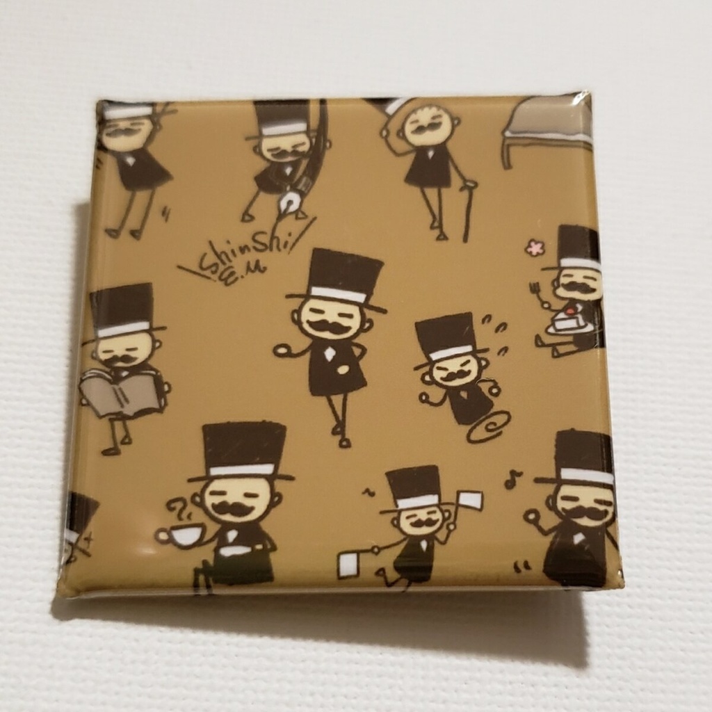 しんしさんスクエア缶バッジ