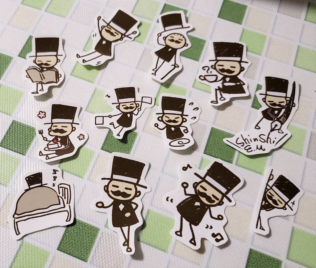 しんしさんフレークシール