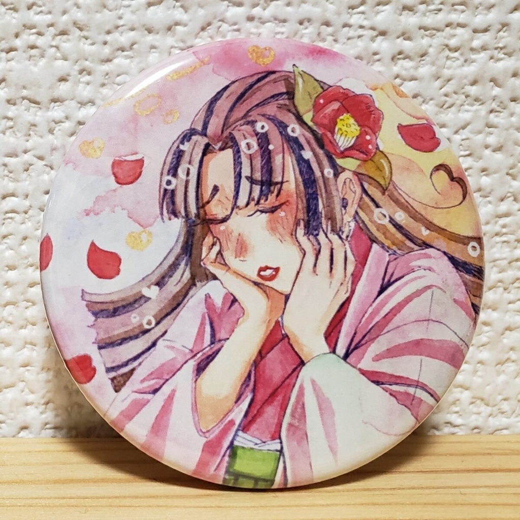 水彩イラストオリジナル缶バッジ