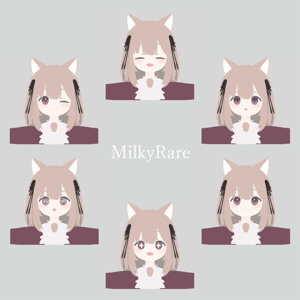 オリジナル3Dモデル「ミルキーレア」MilkyRare