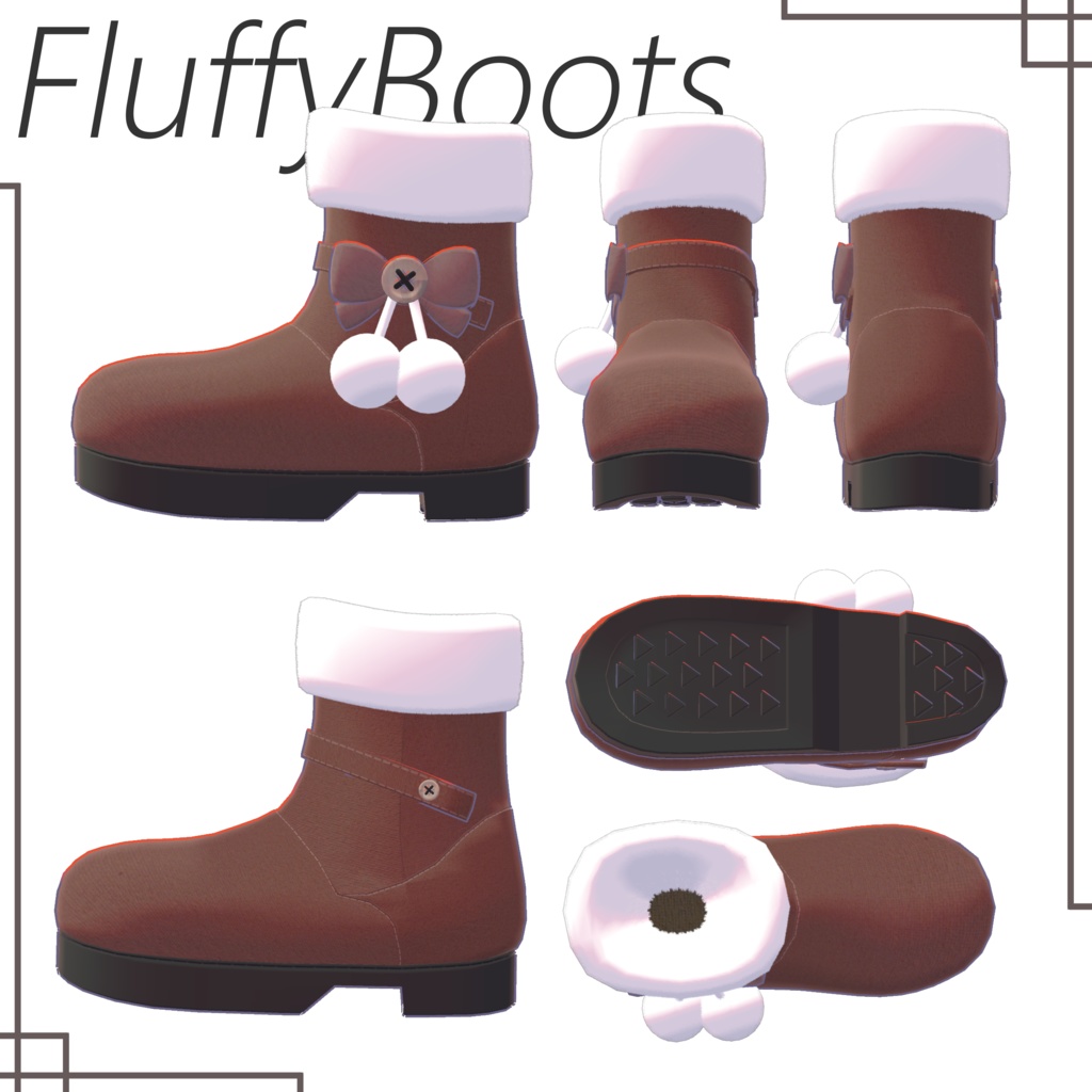 ふわふわブーツ<KanatainariFluffyBoots>